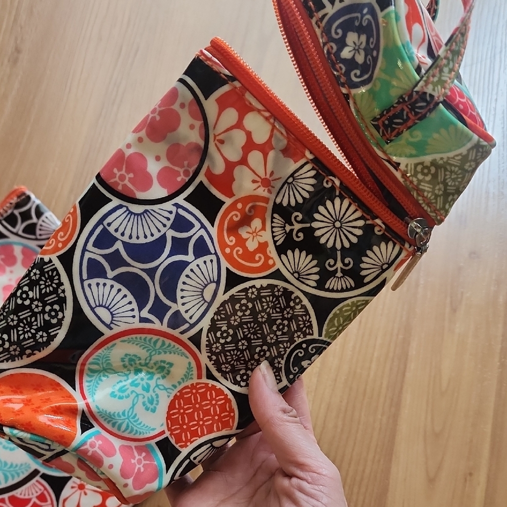 Colorful Circle Pattern Pouch Set - Picture 3 of 7